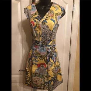 Cynthia Rowley Yellow Floral Prima Dress